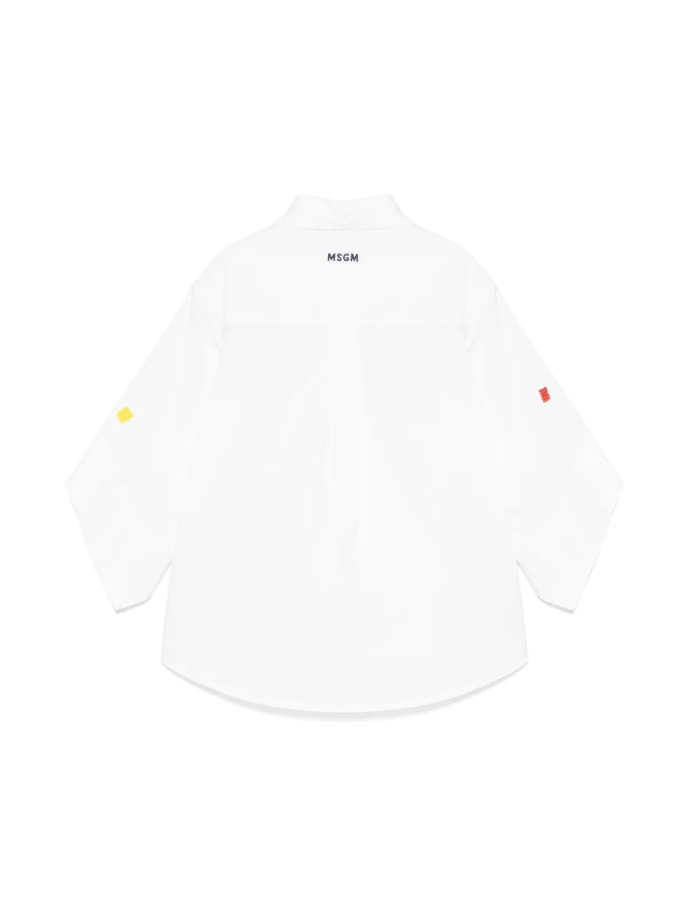 MSGM Kids Shirt verfraaid met kralen - Wit