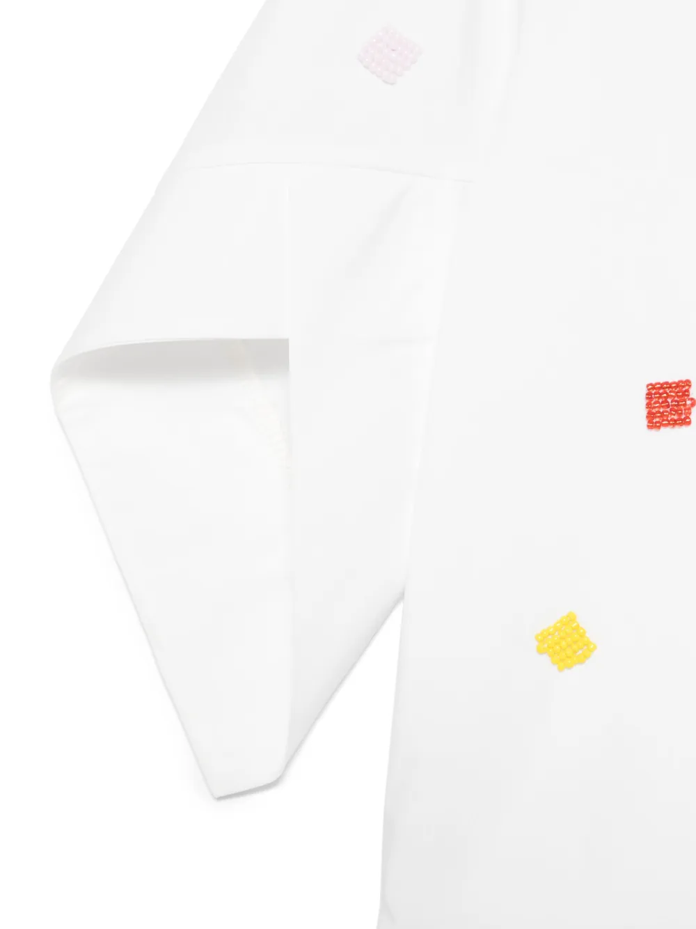 MSGM Kids Shirt verfraaid met kralen Wit