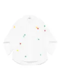 MSGM Kids bead-embellished shirt - White