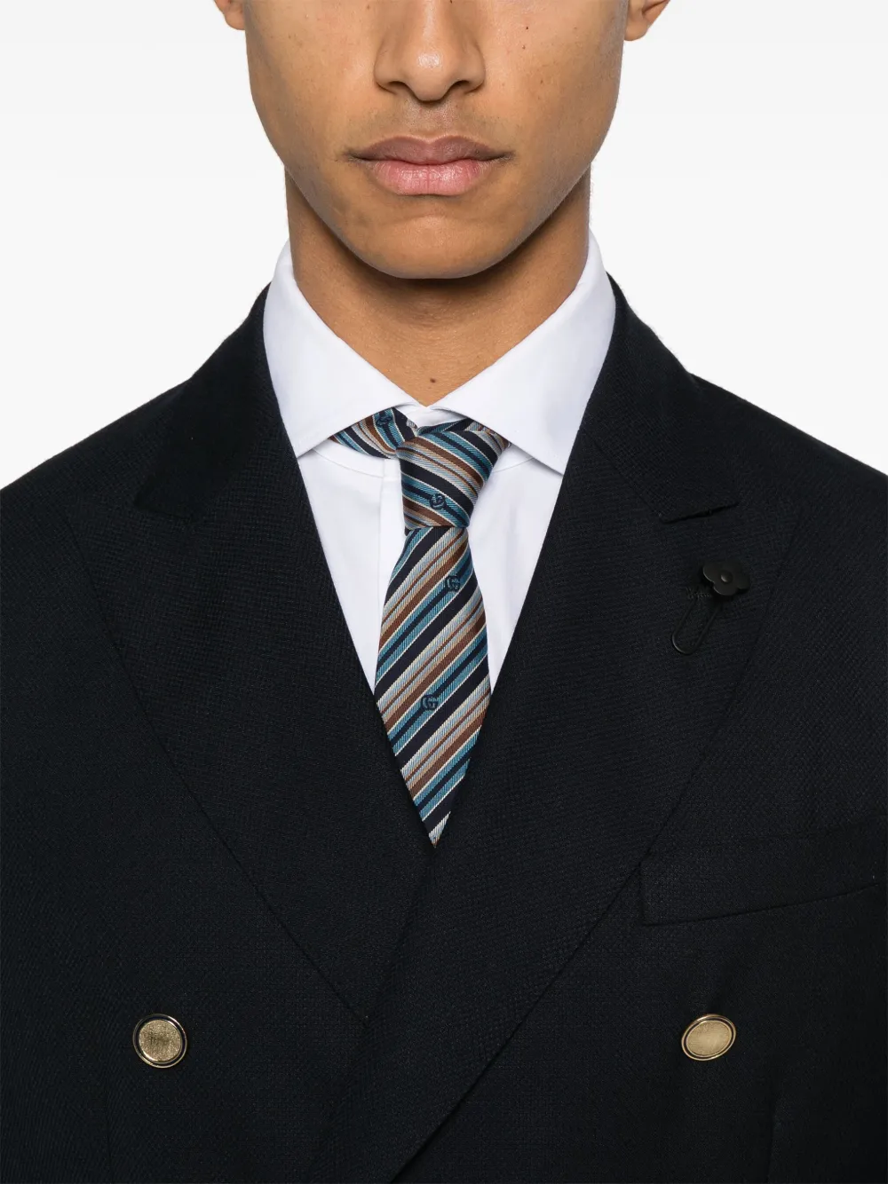 Lardini Blazer met dubbele rij knopen Blauw