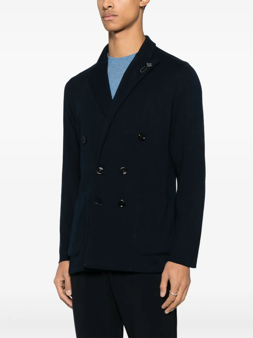 Lardini Katoenen blazer Blauw