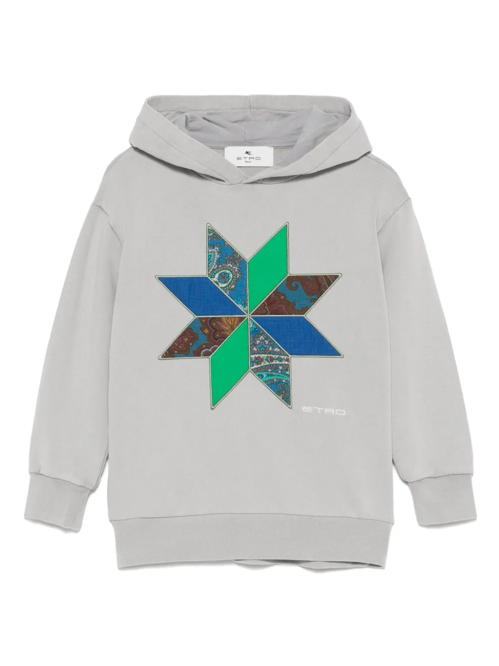 ETRO KIDS Hoodie met sterpatch Grijs