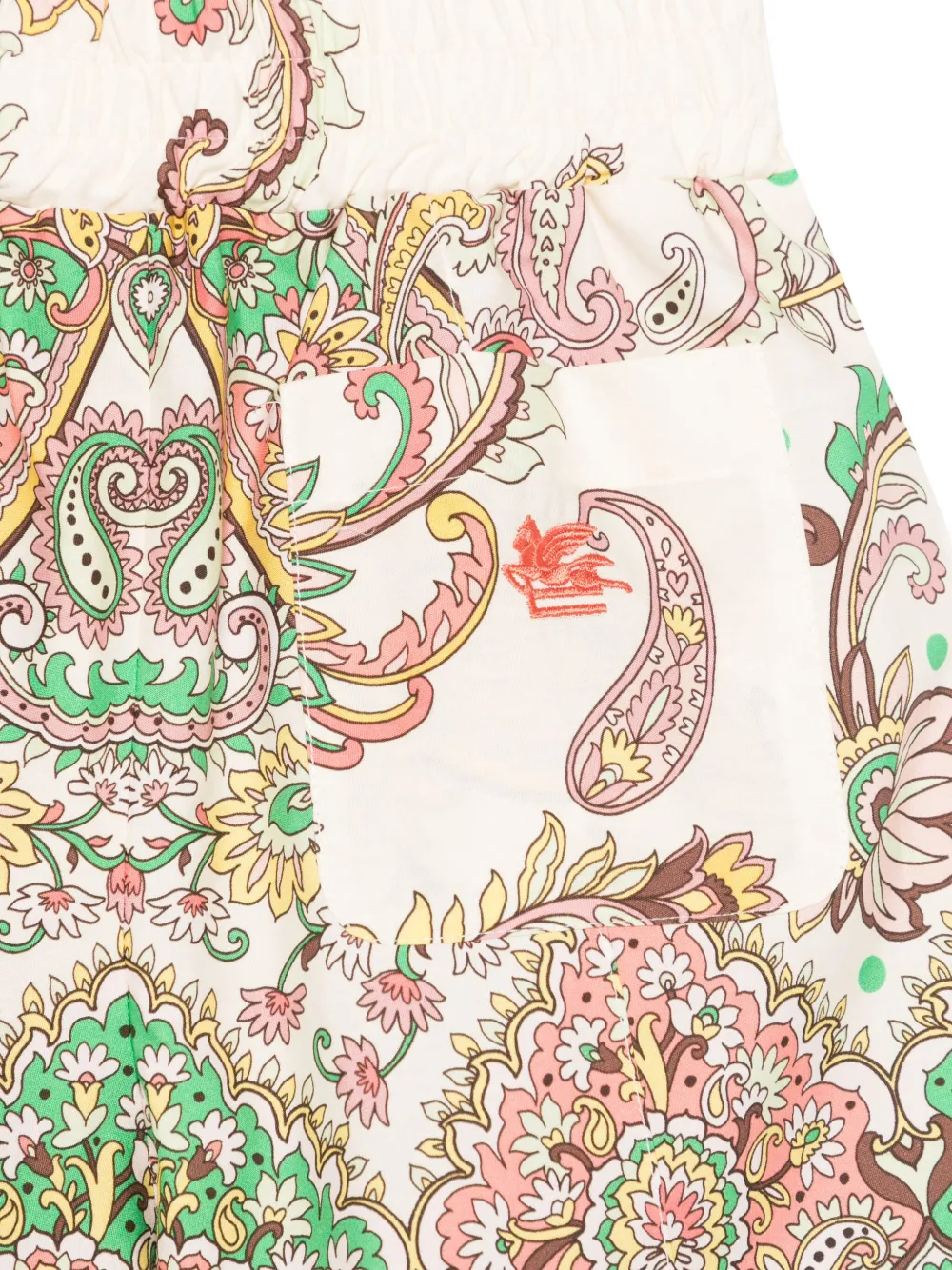 ETRO KIDS Shorts met paisley-print Beige