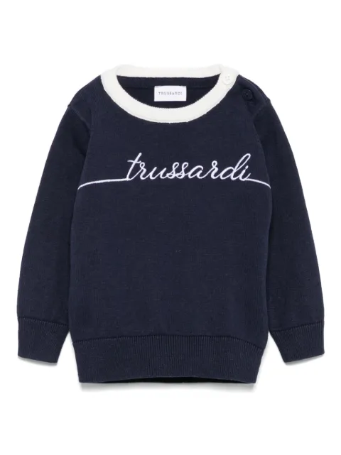 TRUSSARDI JUNIOR Suéter com logo bordado