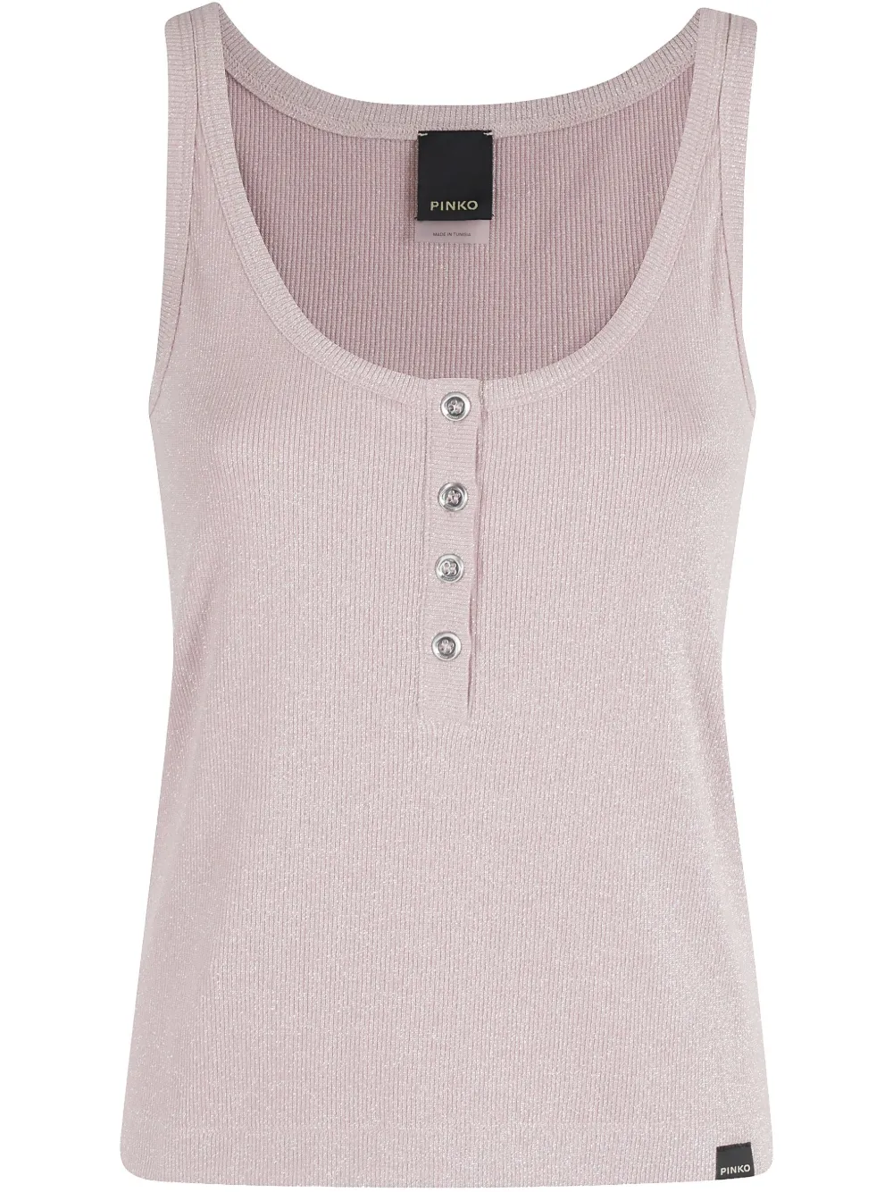 PINKO Metallic tanktop Roze