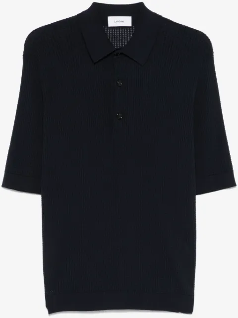 Lardini polo en maille gaufrée