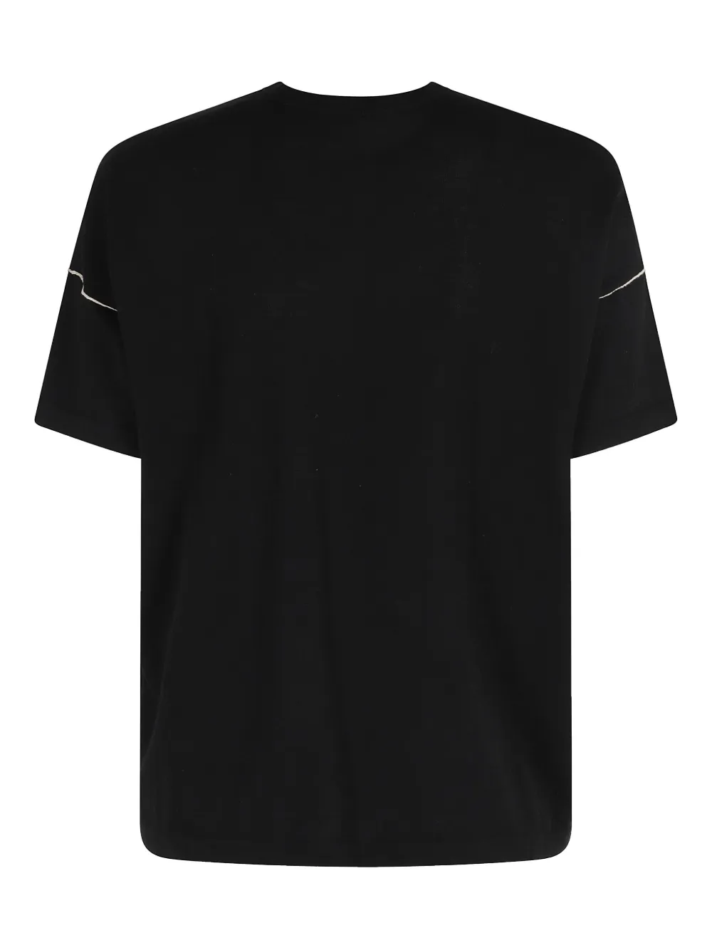 Roberto Collina T-shirt met contrasterende afwerking - Zwart