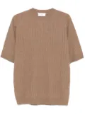 Lardini ribbed T-shirt - Brown