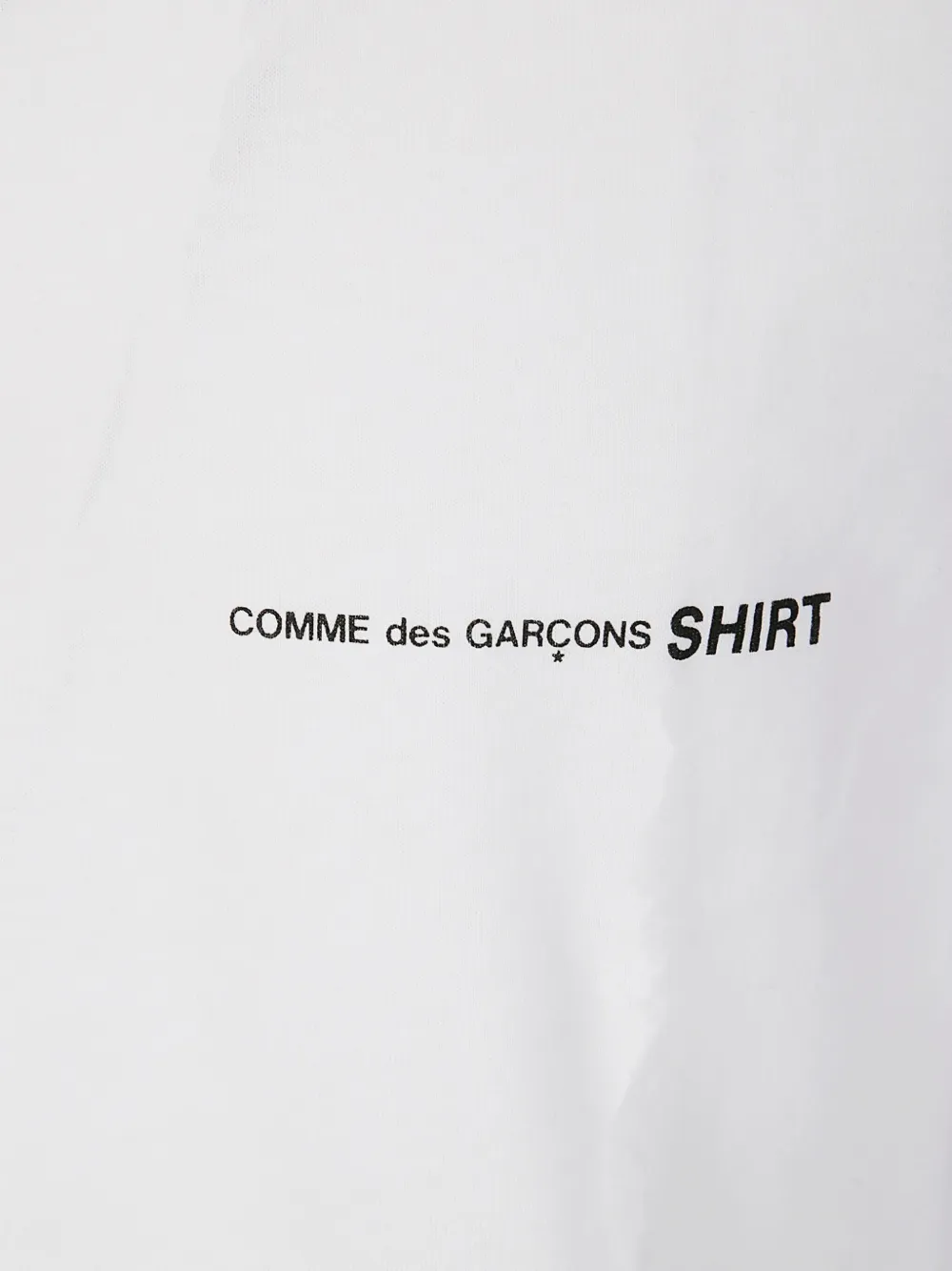 Comme Des Garçons Shirt T-shirt met lange mouwen en logo Wit
