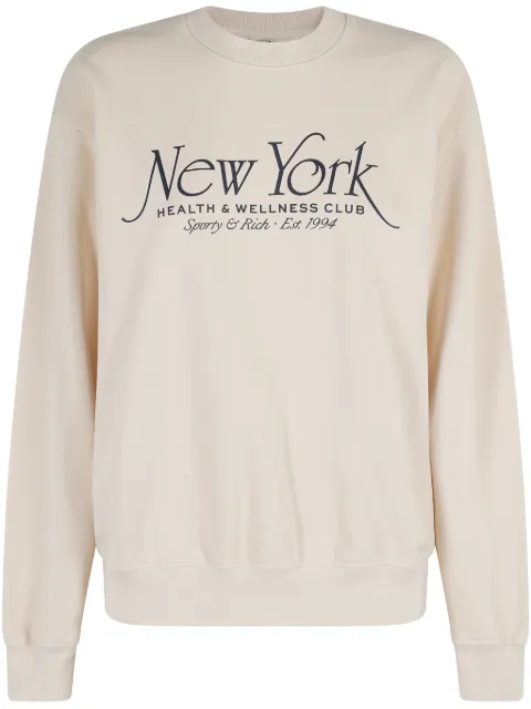 Sporty & Rich printed cotton sweatshirt