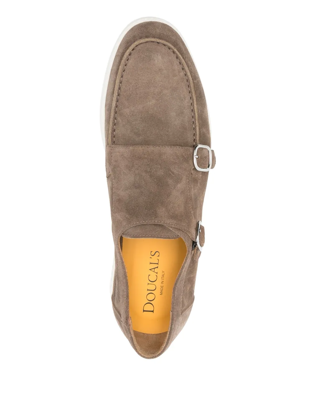 Doucal's suede monk shoes Brown