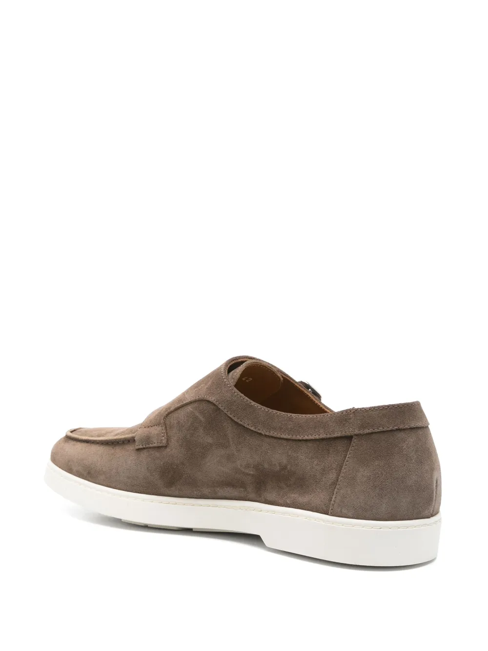 Doucal's suede monk shoes Brown