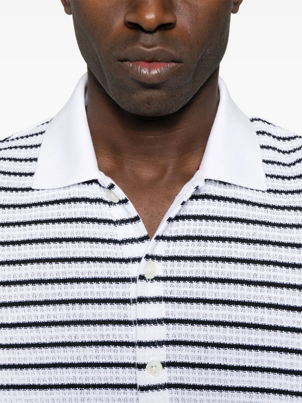 Thom Browne Gestreept katoenen overhemd Blauw