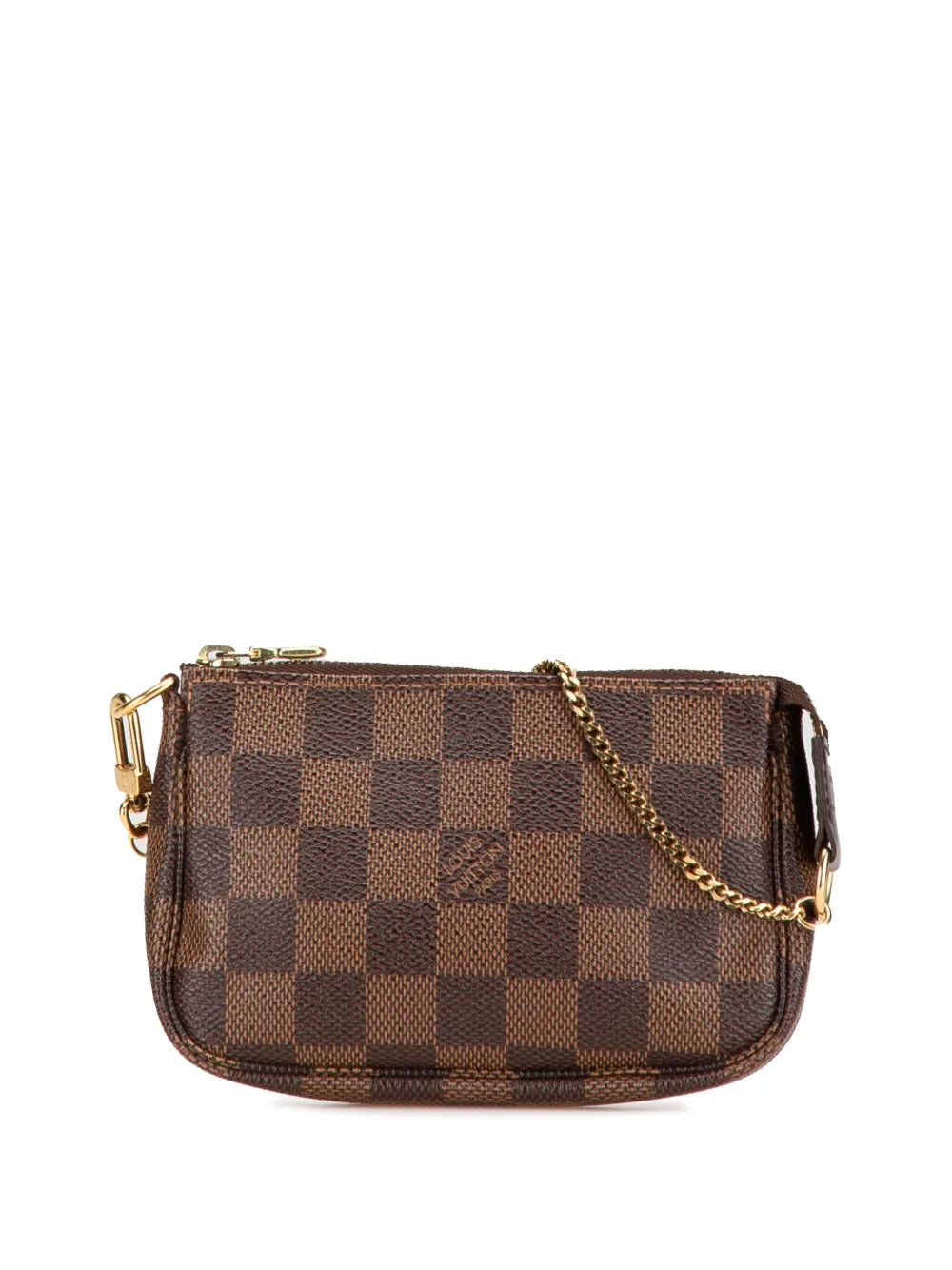 Louis Vuitton Pre-Owned 2012 ダミエ エベヌ ミニ ポシェット アクセソワール ハンドバッグ - ブラウン Louis Vuitton Pre-Owned 2012 ダミエ エベヌ ミニ ポシェット アクセソワール ハンドバッグ - ブラウン