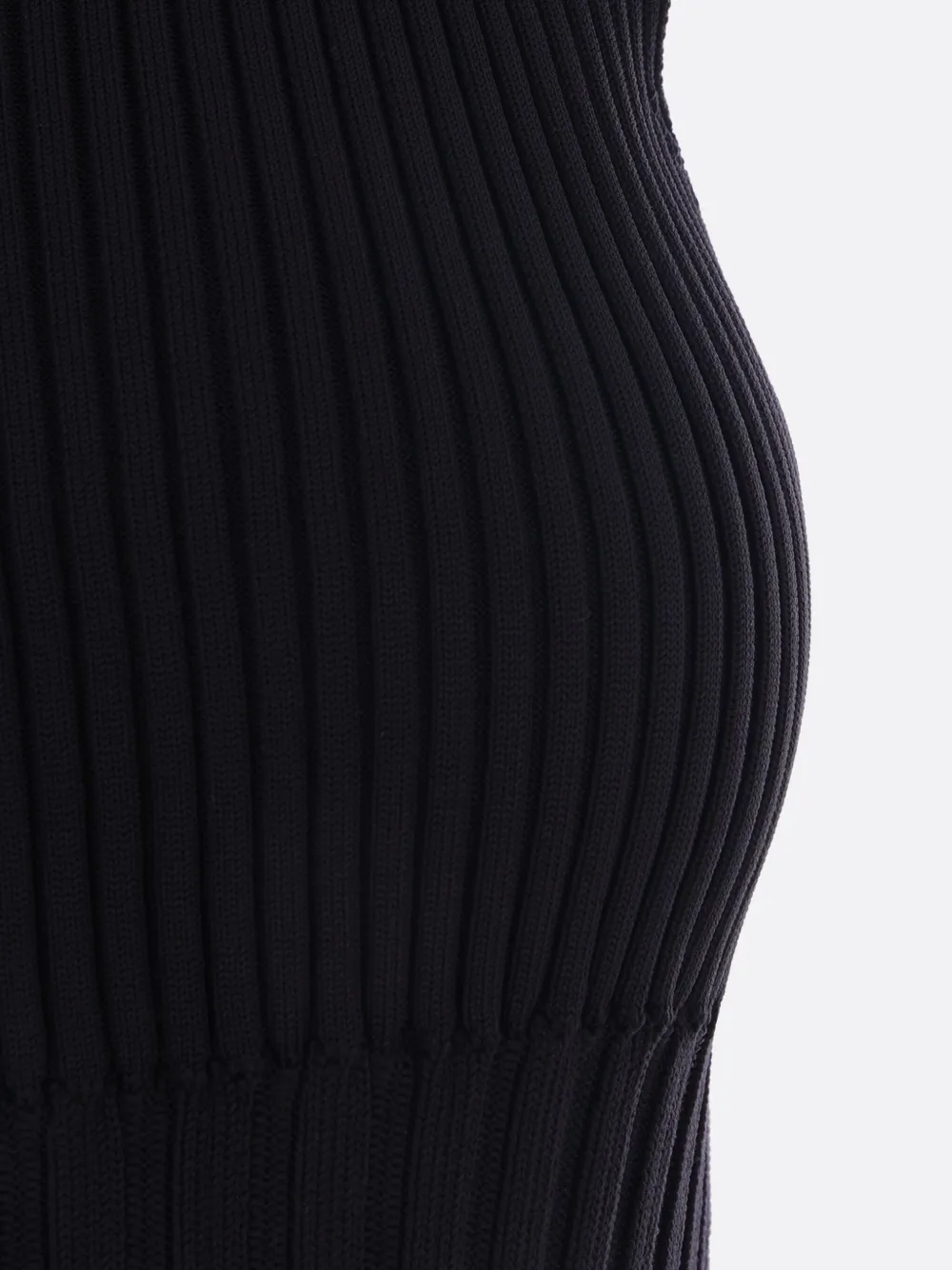 CFCL Ribgebreide maxi-jurk Zwart