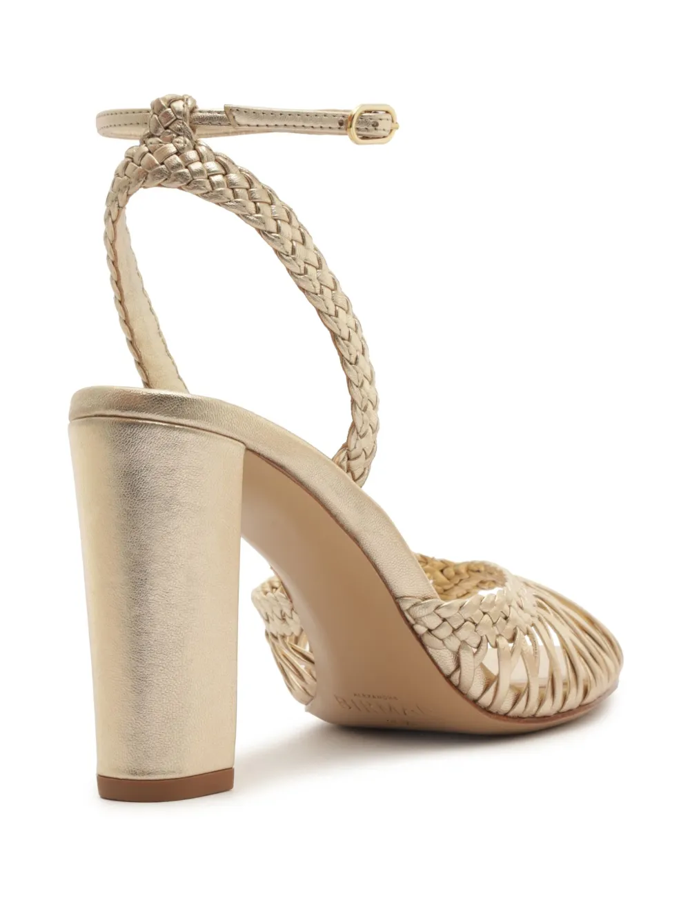 Alexandre Birman Agatha metallic sandalen Goud