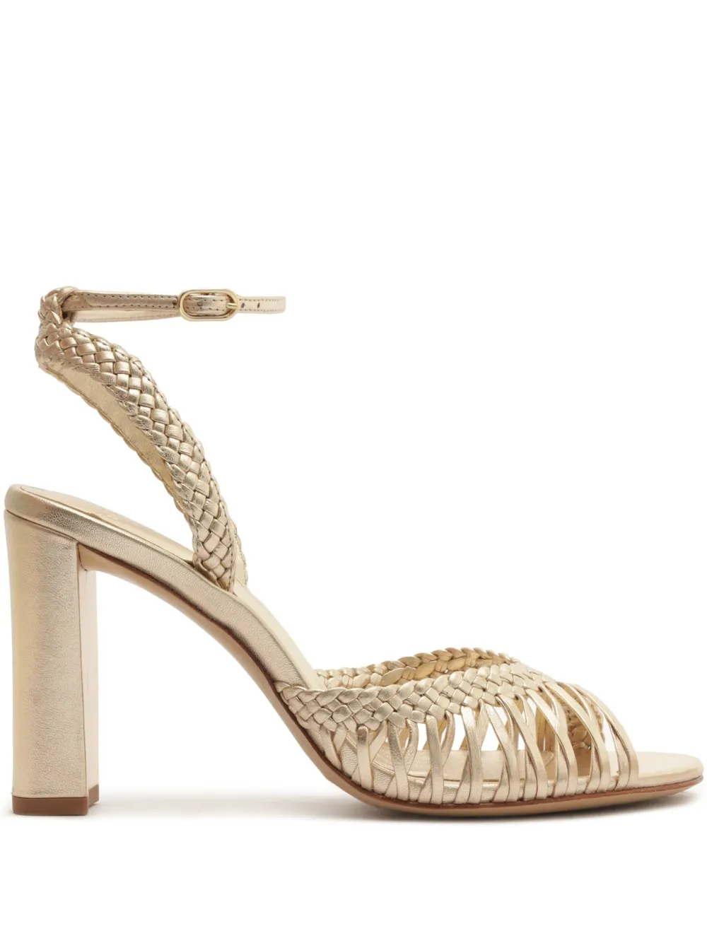 Alexandre Birman Agatha metallic sandalen Goud