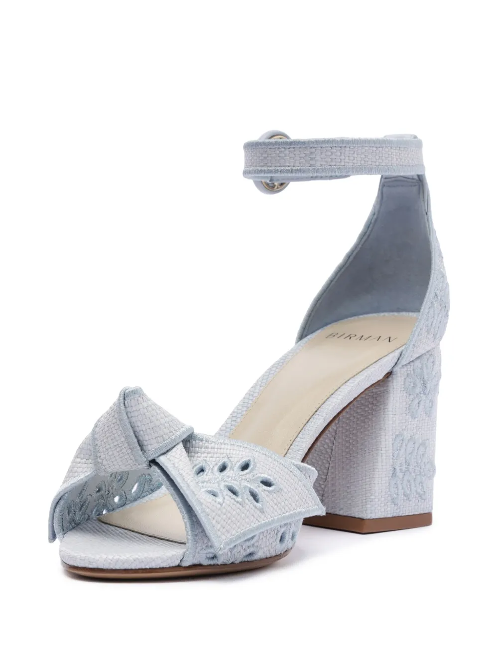 Alexandre Birman Maxi Clarita sandalen met borduurwerk Blauw