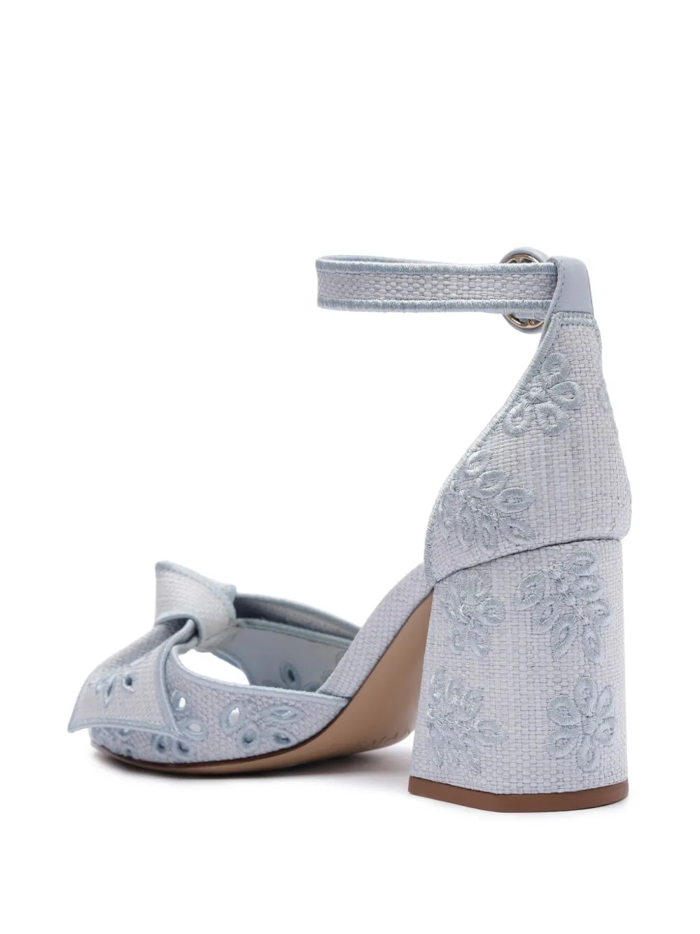 Alexandre Birman Maxi Clarita sandalen met borduurwerk Blauw