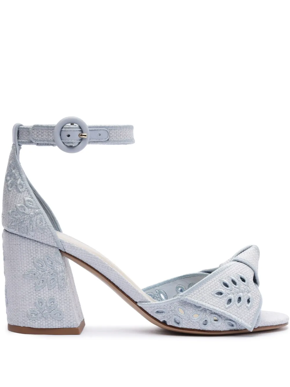 Alexandre Birman Maxi Clarita sandalen met borduurwerk Blauw