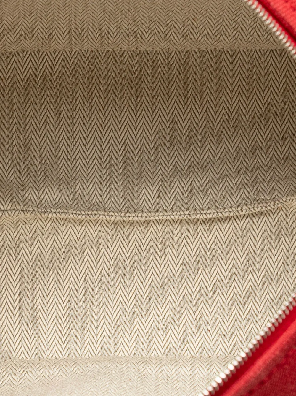Pre-owned Hermes 2020-2024 Small Toile Bride A Brac Vanity Bag In Red