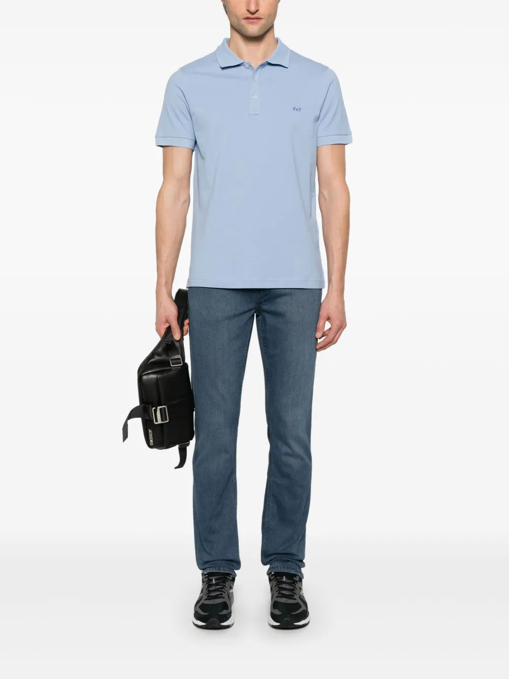 Fay Piqué poloshirt - Blauw