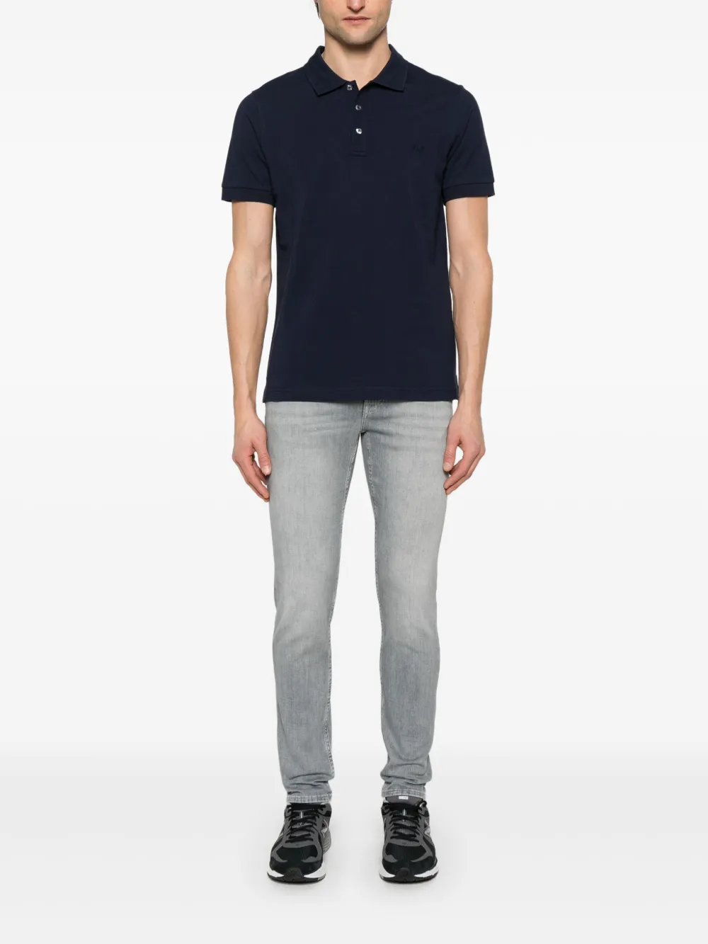 Fay Piqué poloshirt - Blauw