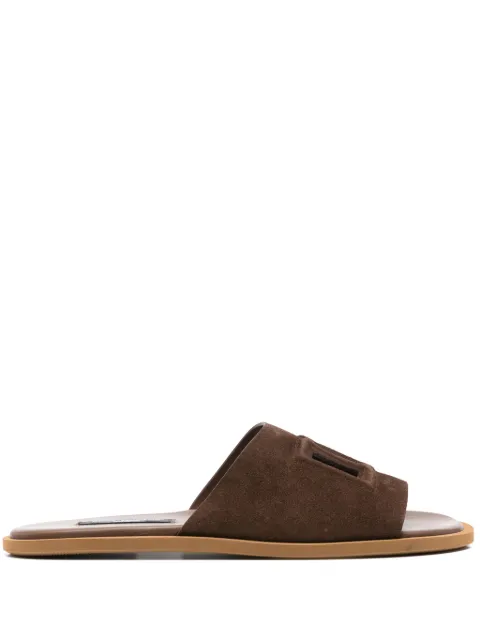 Dolce & Gabbana Kids logo-embossed slides