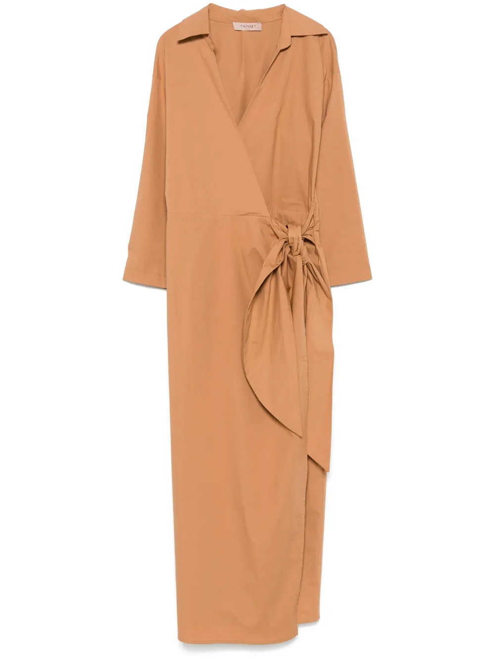 TWINSET robe en popeline à coupe mi-longue | tons neutres | Image 1
