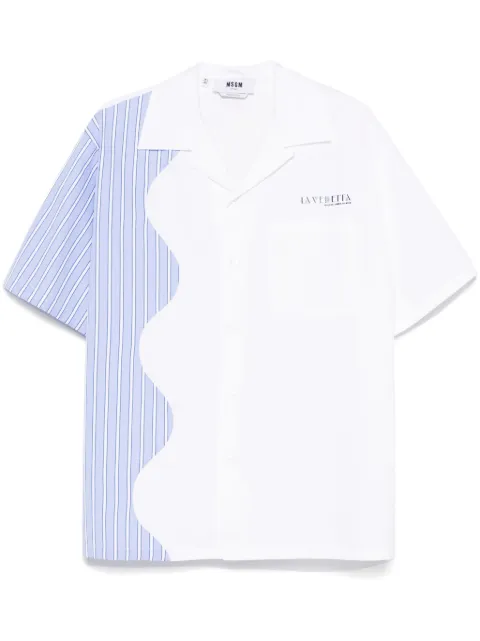 MSGM stripe-detail shirt