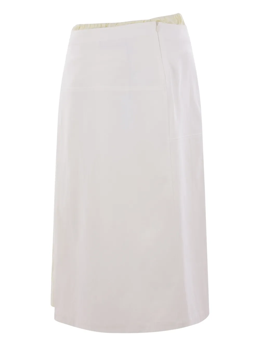 Plan C panelled pleated skirt - Wit