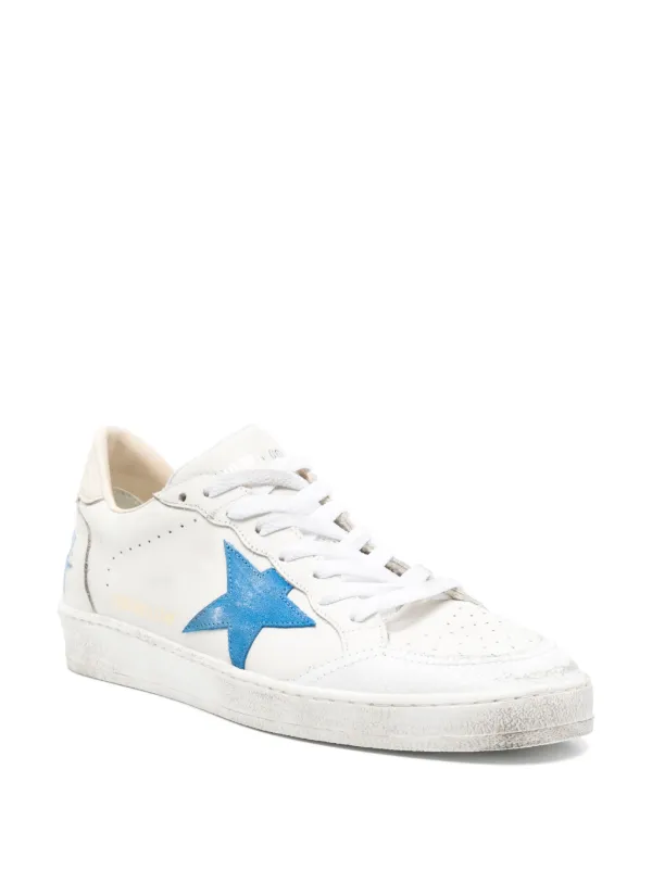 【送料&関税込】Golden  Ballstar Sneakers In White Leat Golden Goose - Ballstar White Leather Low Top Sneaker
