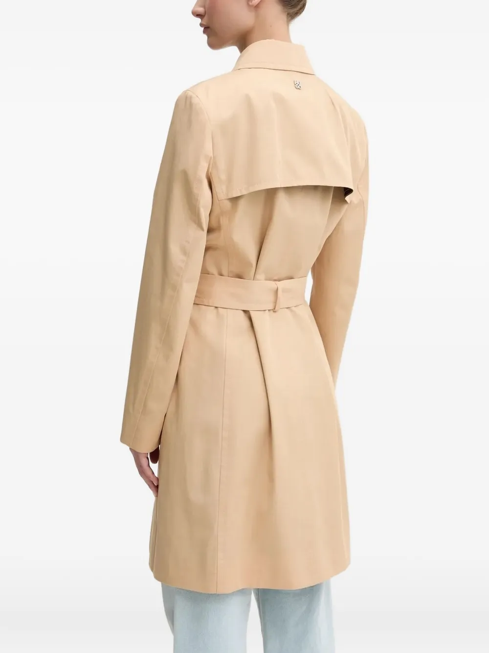 HUGO Trenchcoat met ceintuur Beige