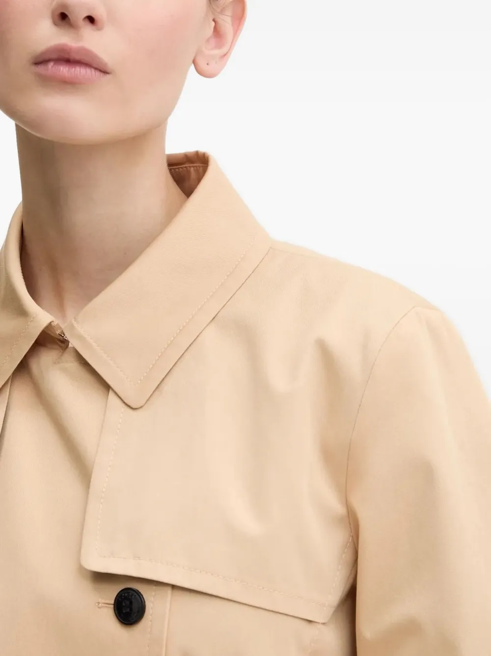 HUGO Trenchcoat met ceintuur Beige