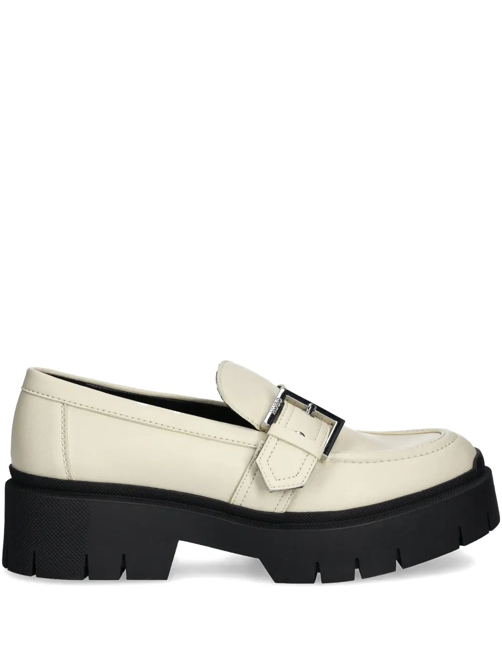 HUGO Leren loafers Wit