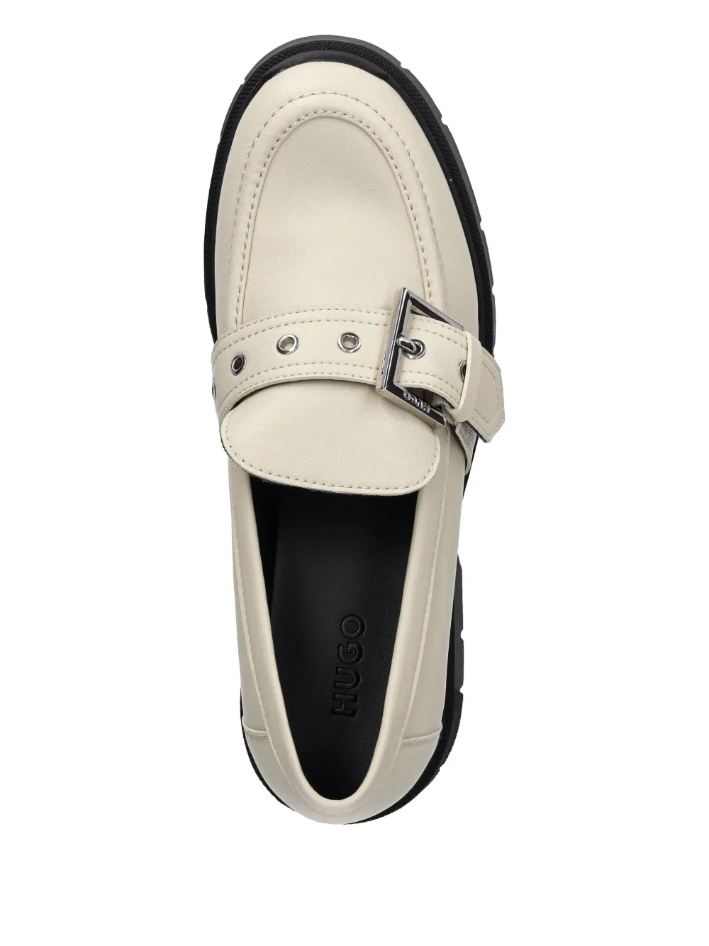 HUGO Leren loafers Wit