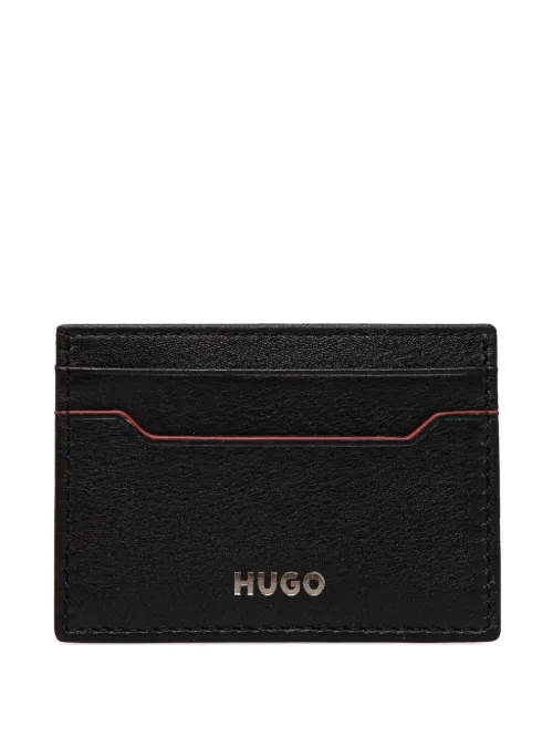 Porte-cartes à logo imprimé - HUGO - Modalova