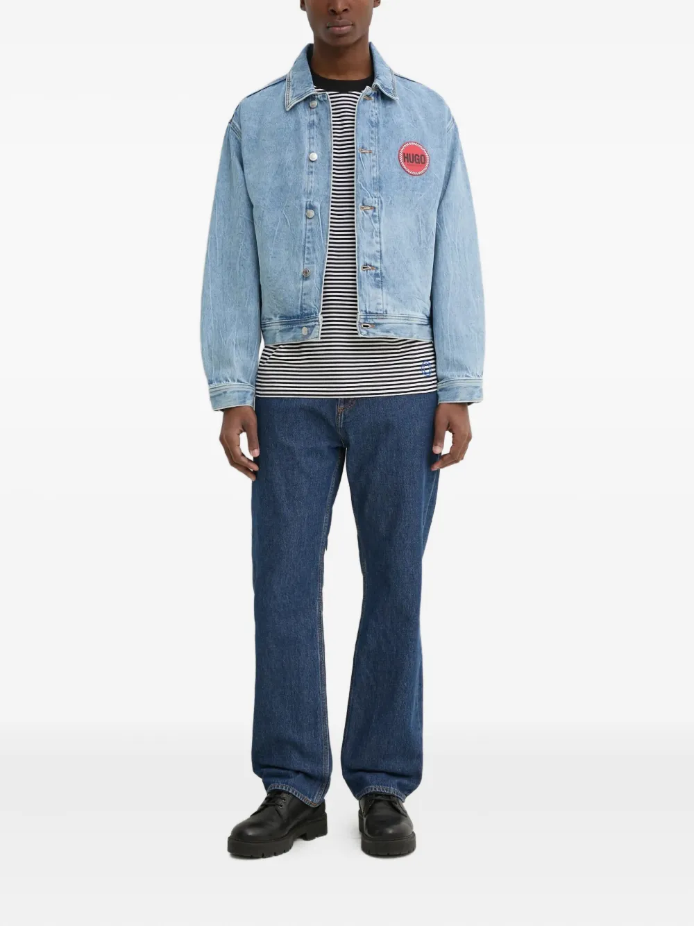 HUGO logo-patch denim jacket | Denim Jackets | Image 2
