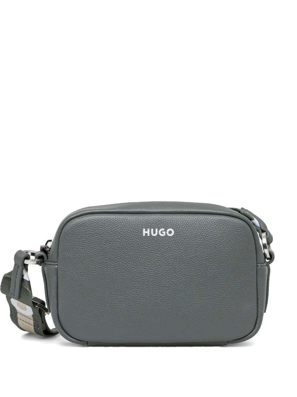 HUGO logo-print cross body bag | Grey | Image 1