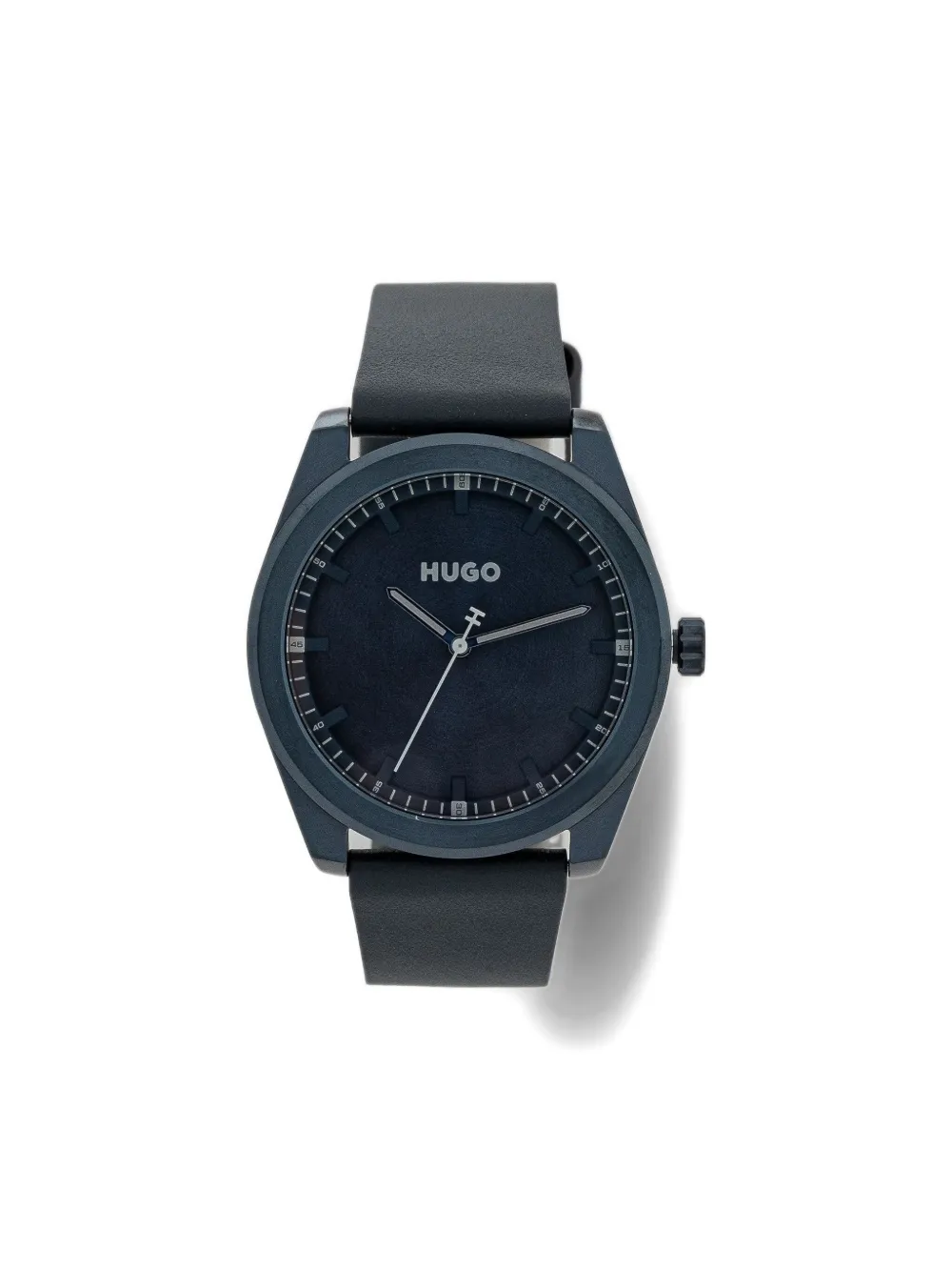 HUGO leather-strap 42mm | Blue | Image 1