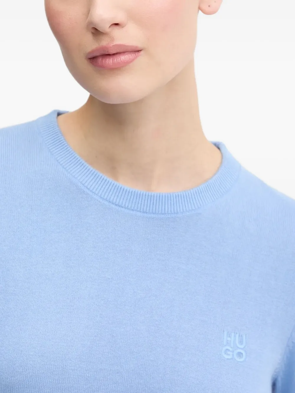 HUGO Trui met ronde hals Blauw