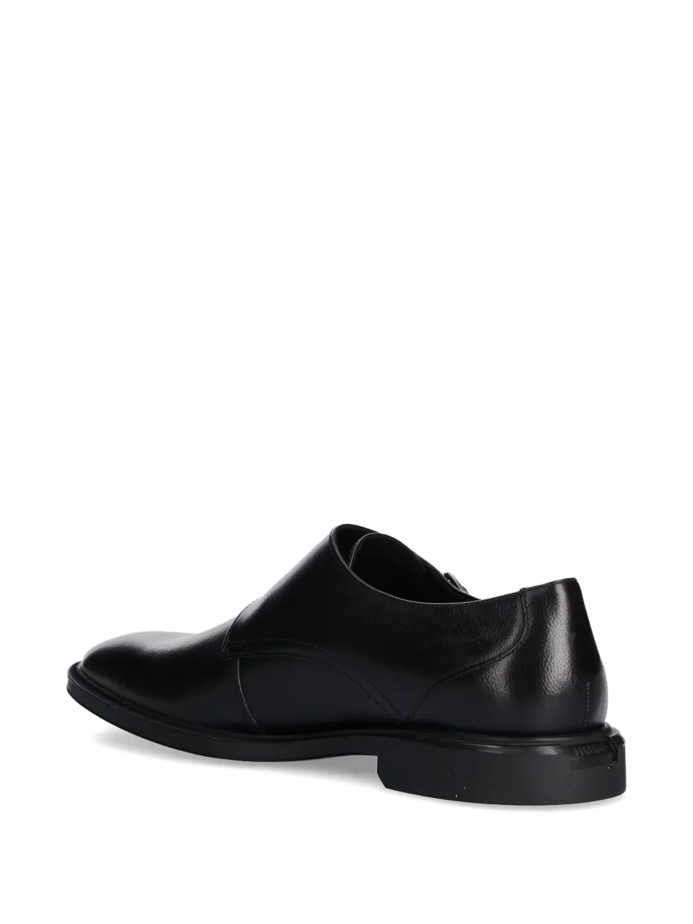 HUGO Leren loafers Zwart