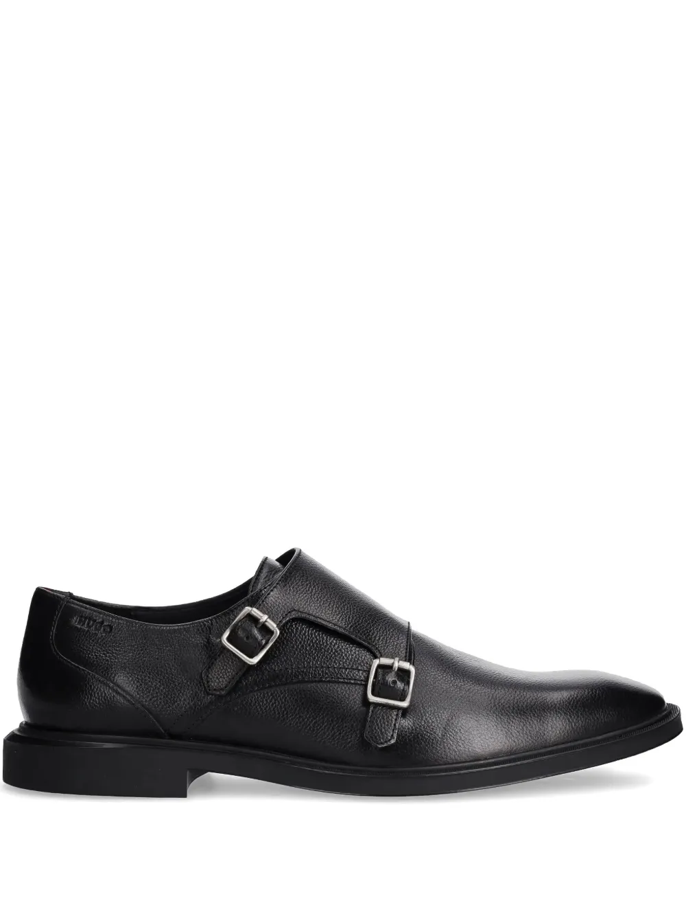 HUGO Leren loafers Zwart