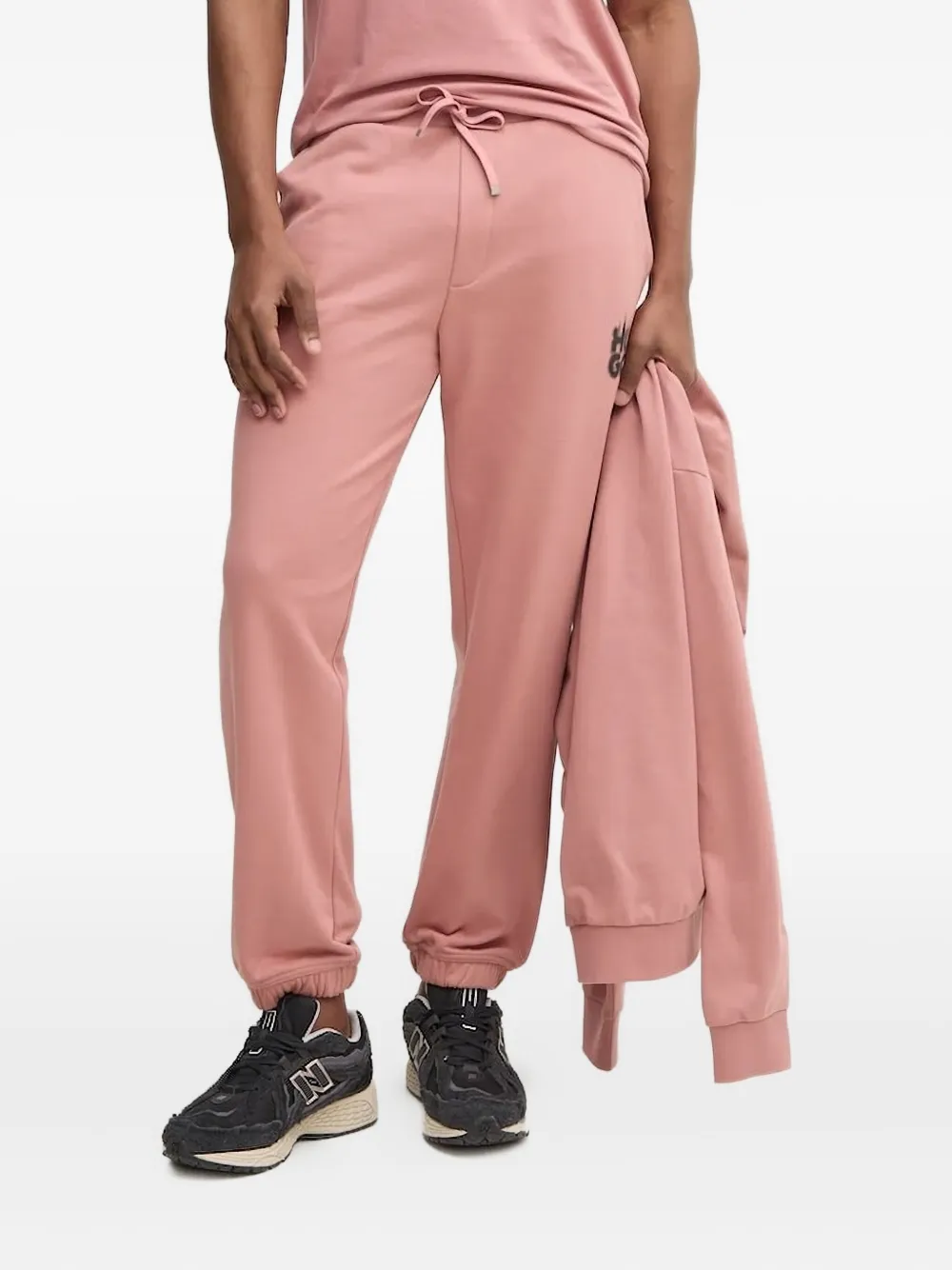 HUGO Trainingsbroek met logoprint Roze
