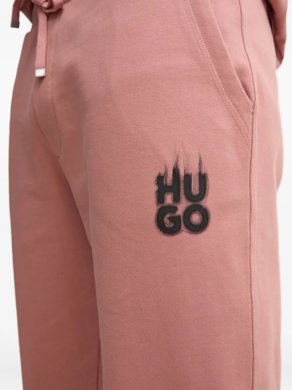 HUGO Trainingsbroek met logoprint Roze