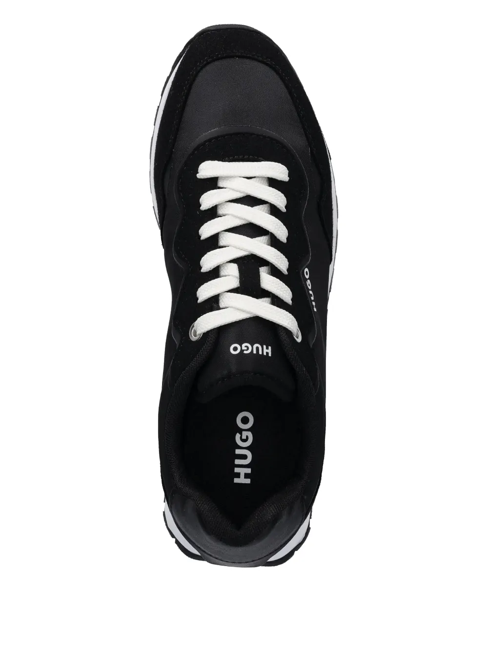 HUGO Sneakers met logoprint Zwart