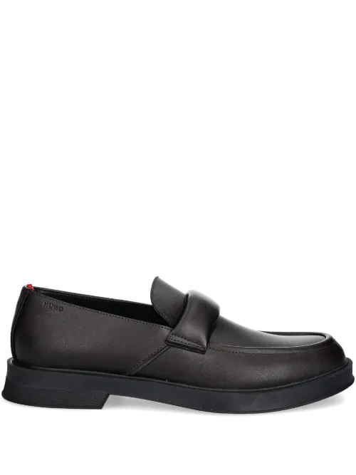 HUGO mocassins en cuir - Noir - HUGO - Modalova