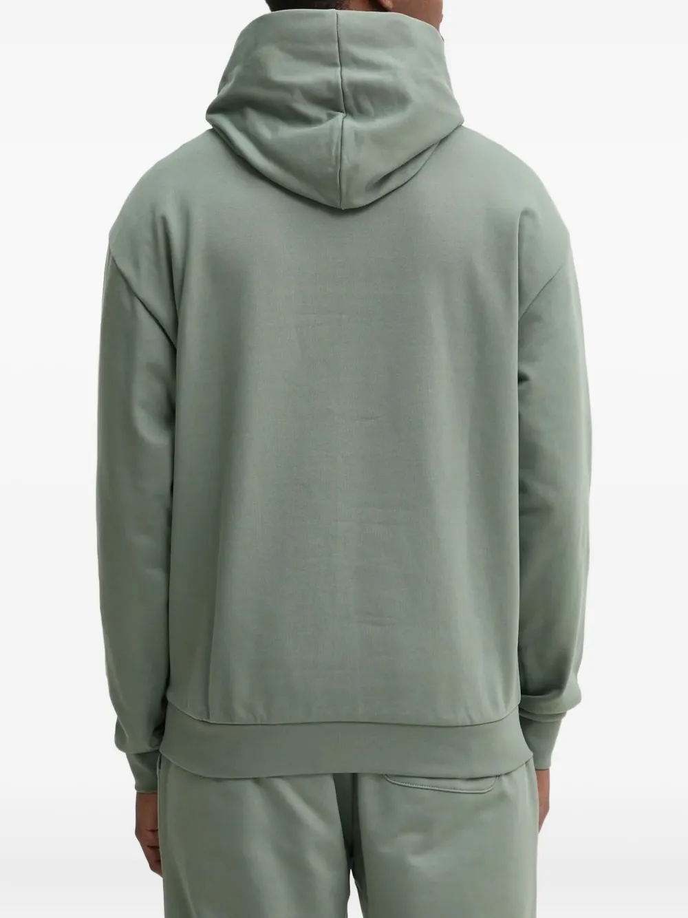 HUGO Hoodie met vlammenprint Groen