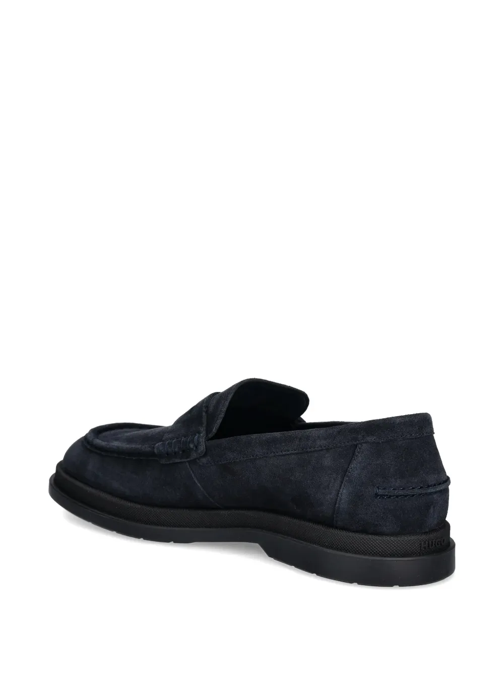 HUGO Suède loafers Blauw