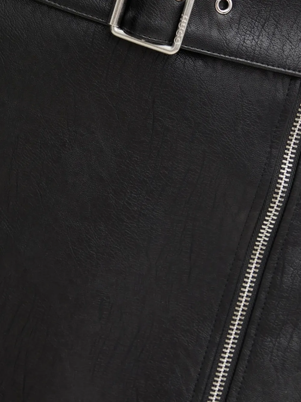 HUGO Mini-rok met ceintuur en rits Zwart